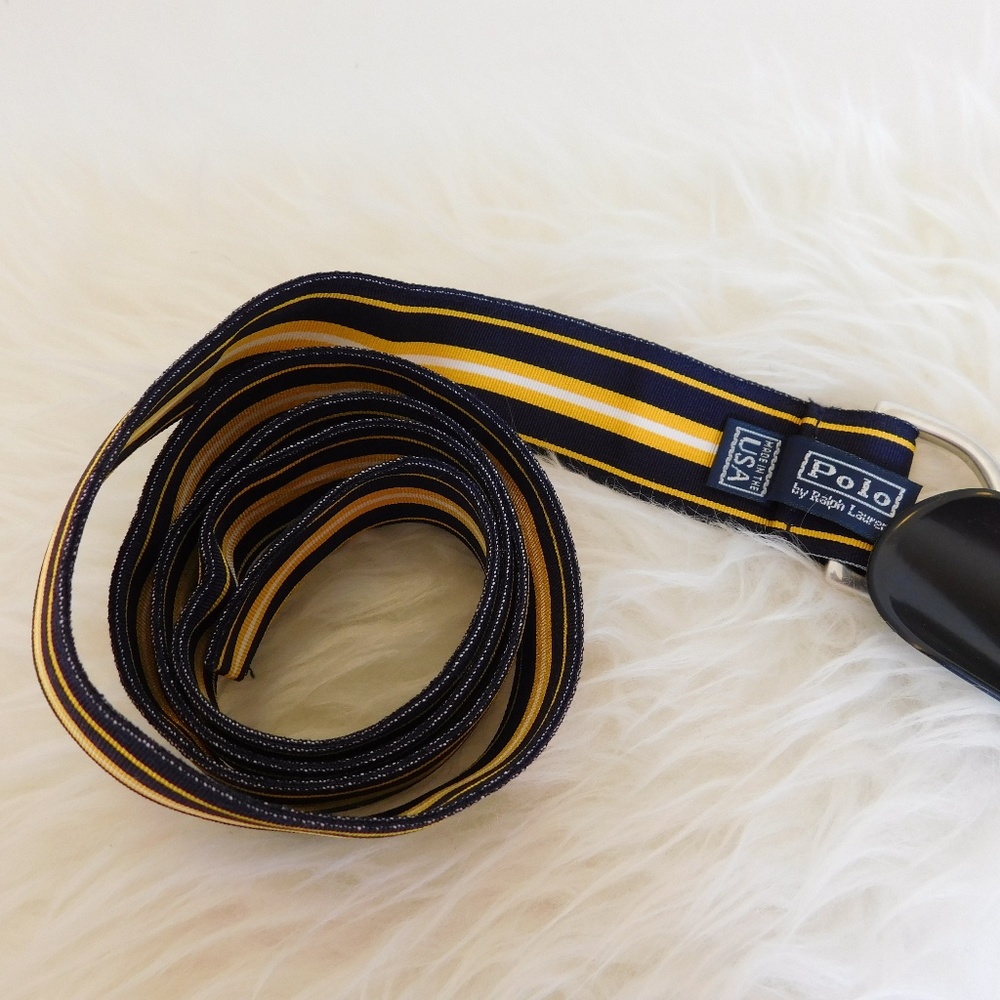 SOLD-Vintage 80's Polo Ralph Lauren Preppy BELT - Picture 3 of 5